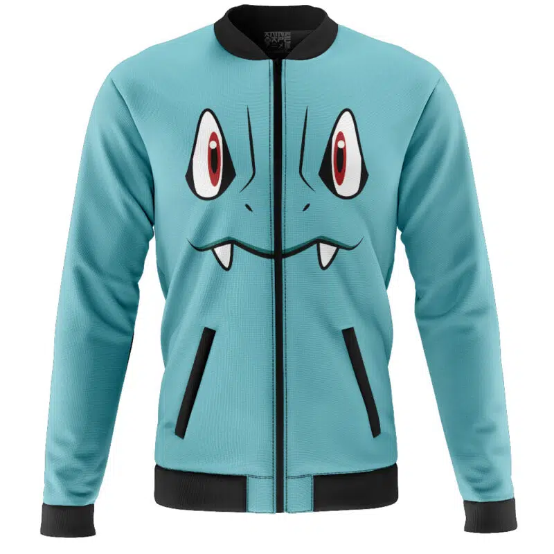 Totodile Face Pokemon Casual Bomber Jacket
