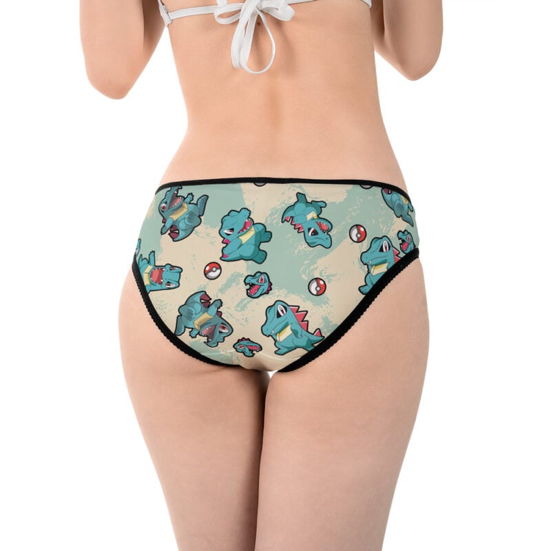 Totodile Pattern Pokemon Panties - Image 4