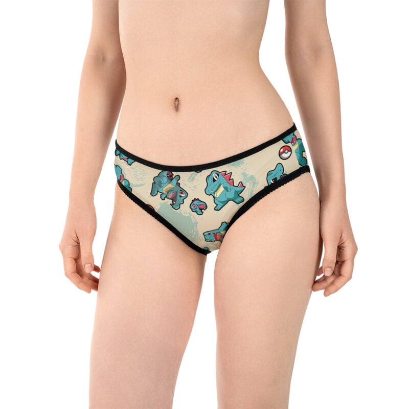 Totodile Pattern Pokemon Panties - Image 3