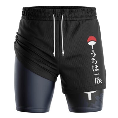 Uchiha Clan Shippuden 2-in-1 Performance Shorts