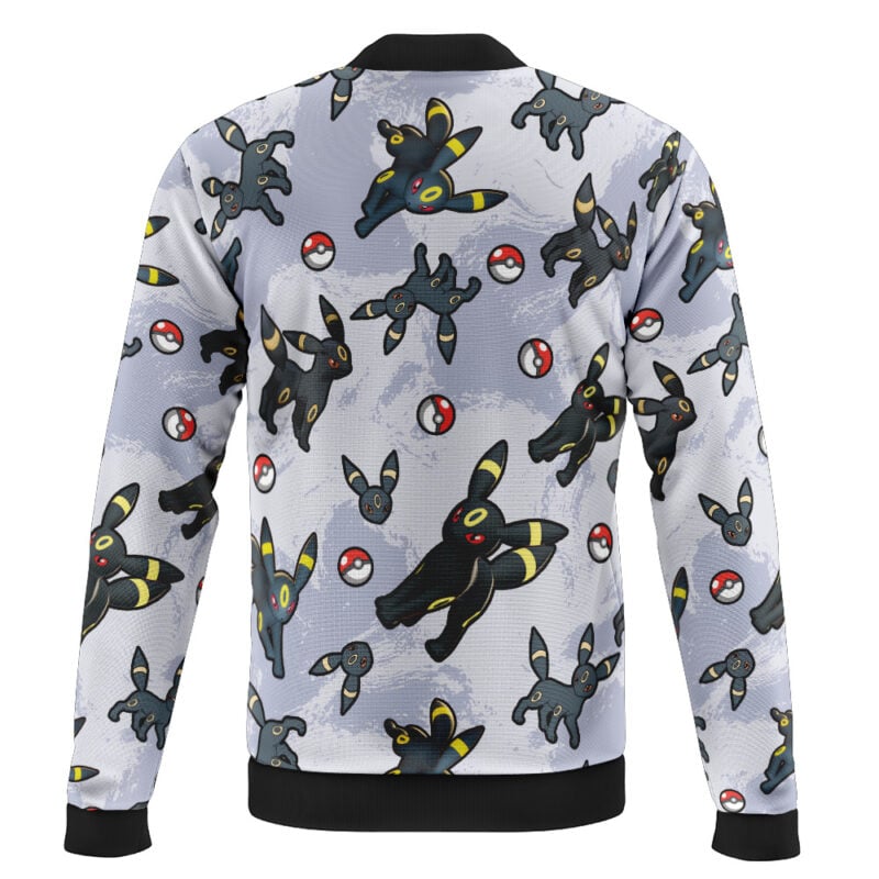 Umbreon Pattern Pokemon Casual Bomber Jacket - Image 2