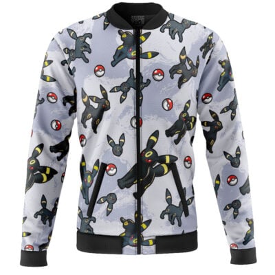 Umbreon Pattern Pokemon Casual Bomber Jacket