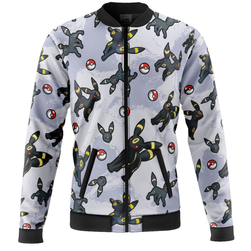 Umbreon Pattern Pokemon Casual Bomber Jacket