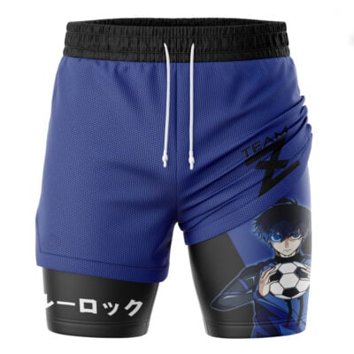 Yoichi Isagi Blue Lock 2-in-1 Performance Shorts