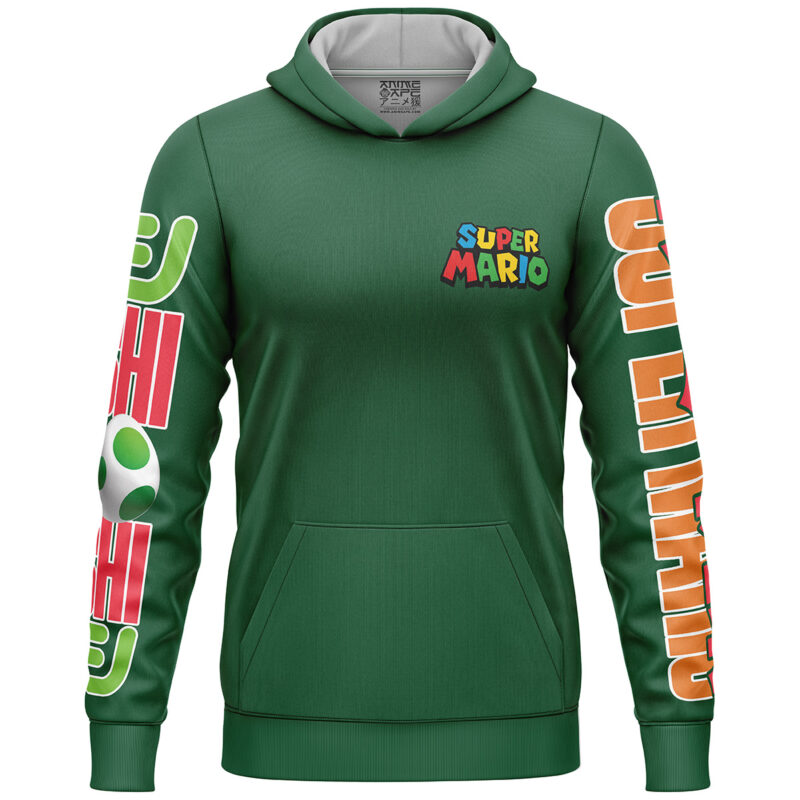 Yoshi Super Mario Bros Streetwear Lightweight Hoodie - Image 2