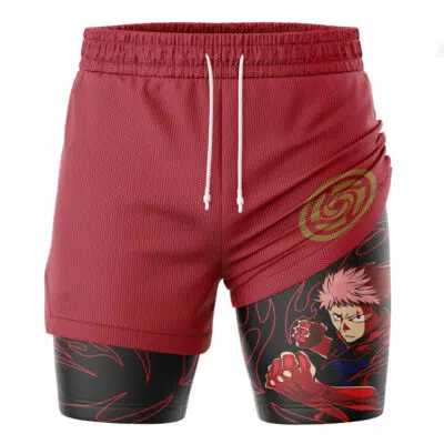 Yuji Itadori Black Flash Jujutsu Kaisen_ Adventure 2-in-1 Performance Shorts