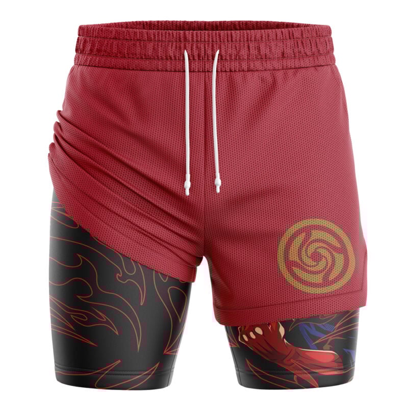 Yuji Itadori Black Flash Jujutsu Kaisen 2-in-1 Performance Shorts - Image 3