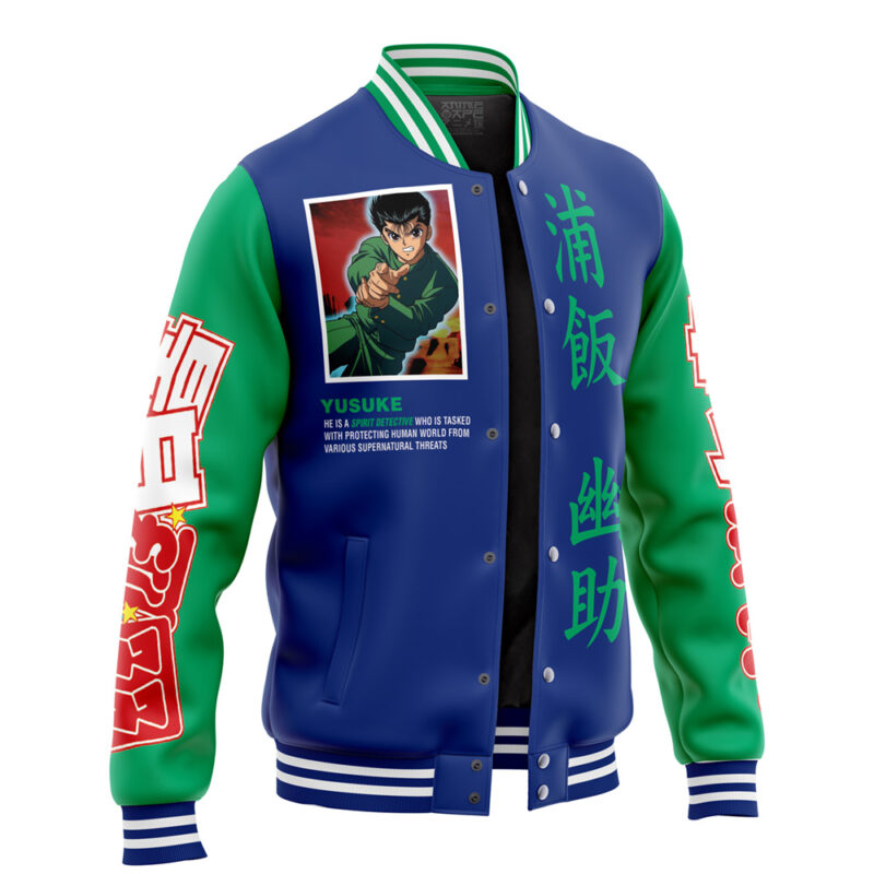 Yusuke Urameshi Ghost Fighter Varsity Jacket - Image 2