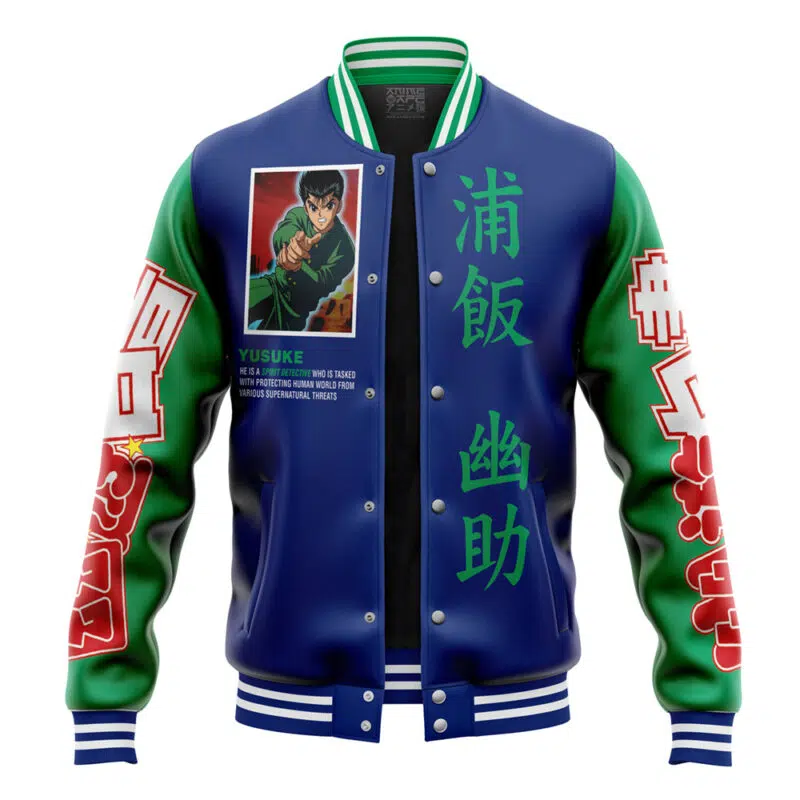 Yusuke Urameshi Ghost Fighter Varsity Jacket - Image 4