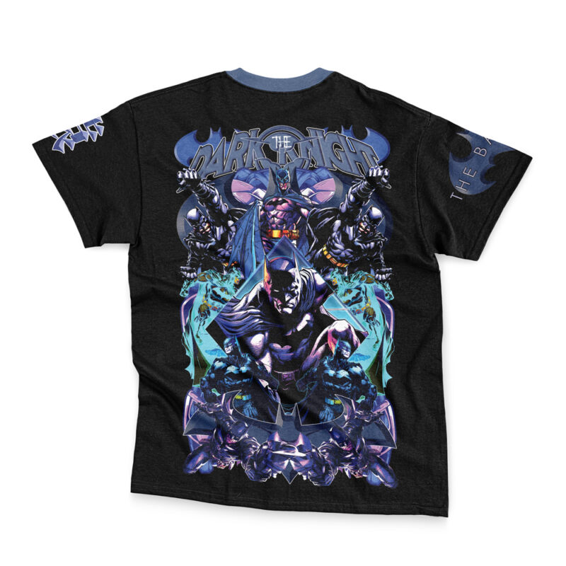 Black t-shirt featuring a bold, comic-style illustration of Maka Albarn and Soul Evans from Soul Eater in action poses, with streetwear-inspired details and vibrant shades of blue, purple, and gray.