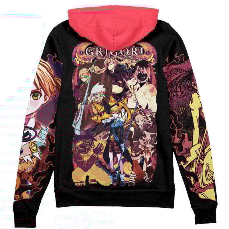 Maka Albarn x Soul Evans Soul Eater Streetwear Zip Hoodie Jacket