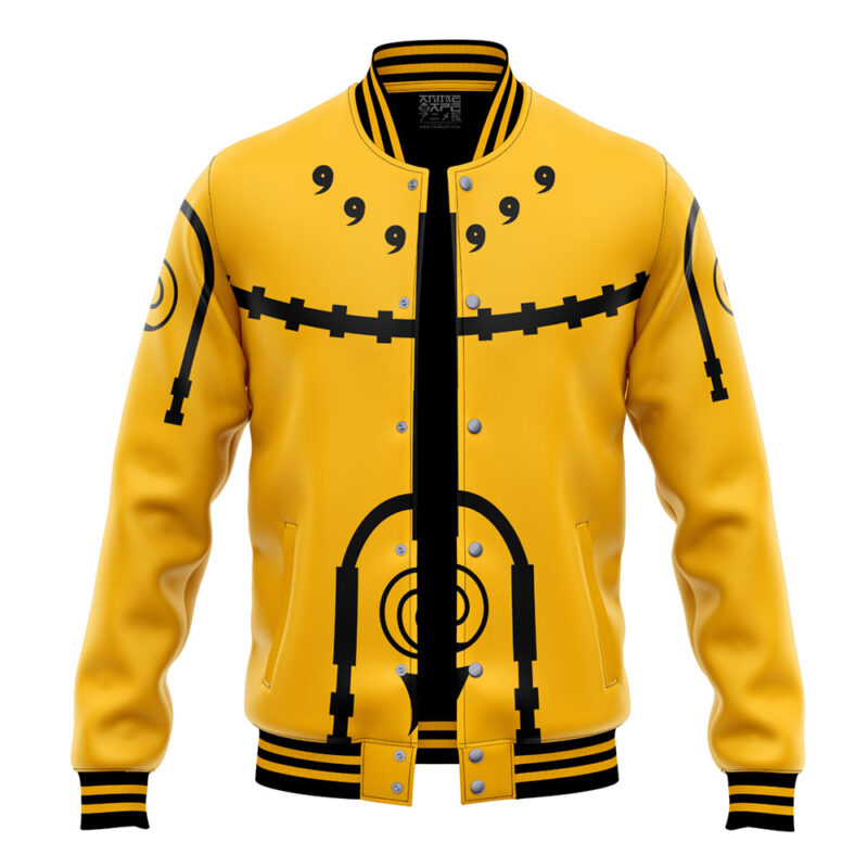 Naruto Nine-Tails Chakra Mode Shippuden Varsity Jacket
