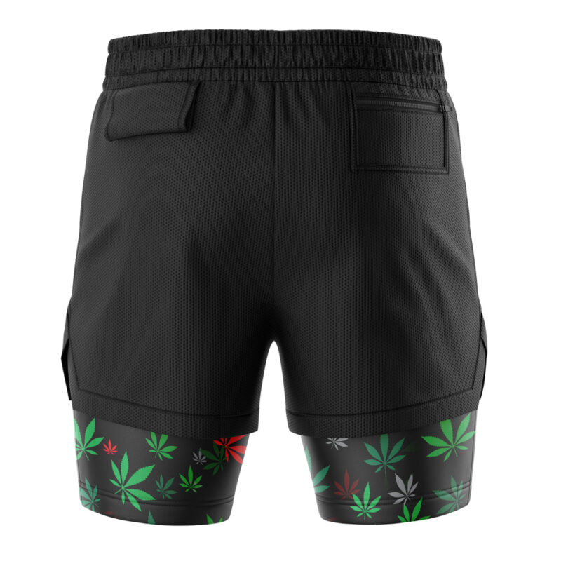 420 Pot Plants Pattern 2-in-1 Performance Shorts - Image 4