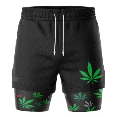 420 Pot Plants Pattern 2-in-1 Performance Shorts