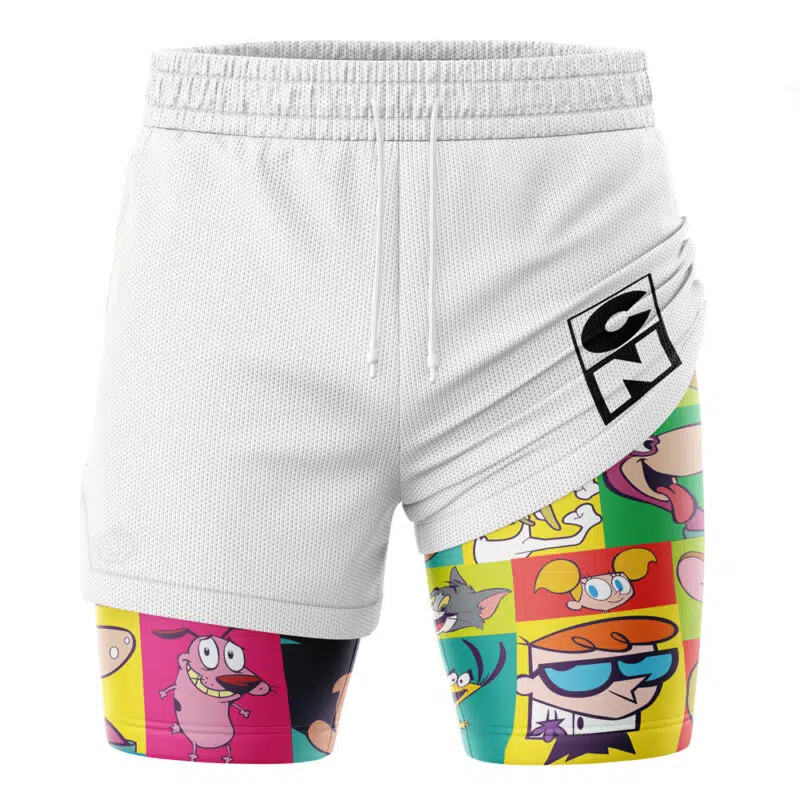90s V2 Cartoon Network 2-in-1 Performance Shorts - Image 3