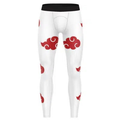 Akatsuki White Shippuden Compression Pants Spats