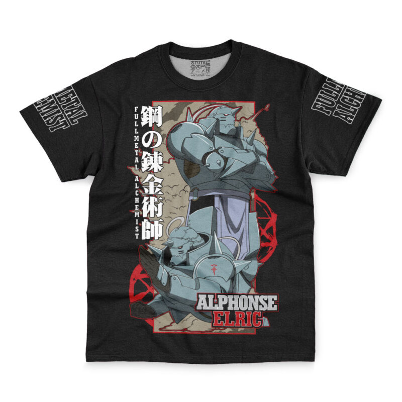 Alphonse Elric The Armored Fullmetal Alchemist Streetwear T-Shirt - Image 2
