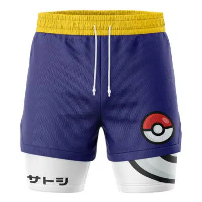 Ash Ketchum Pokemon 2-in-1 Performance Shorts