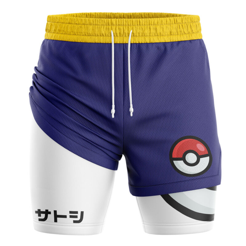 Ash Ketchum Pokemon 2-in-1 Performance Shorts - Image 3