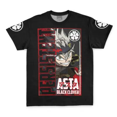 Asta Persistent Black Clover Streetwear T-Shirt