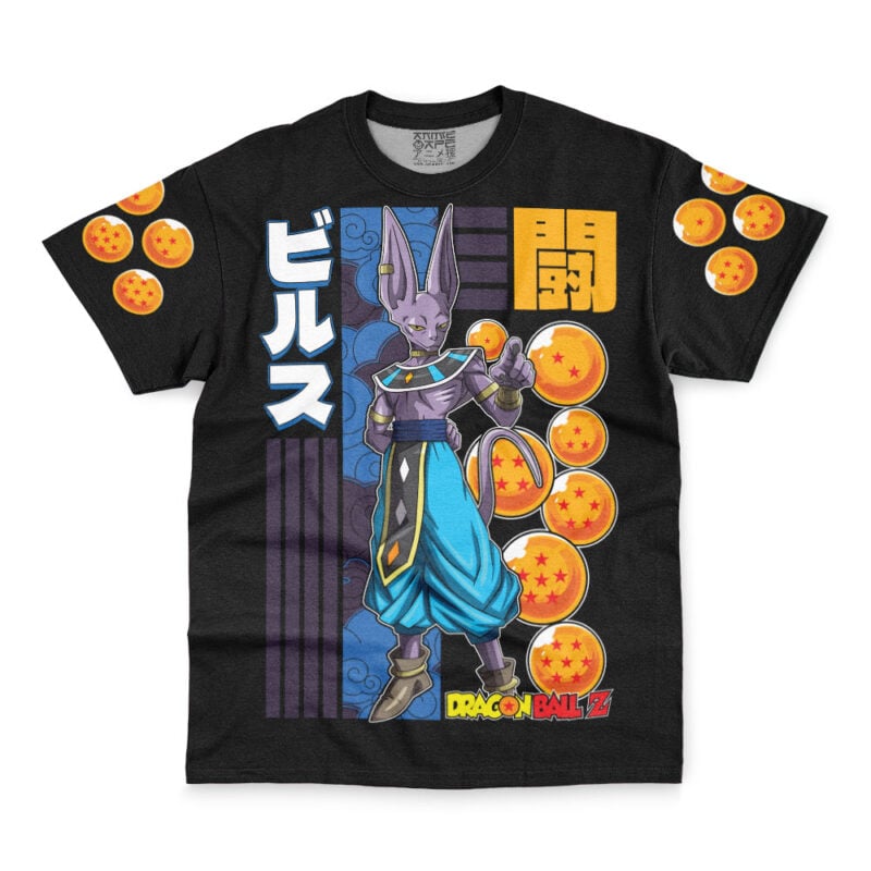 Beerus Fight Dragon Ball Z Streetwear T-Shirt - Image 2