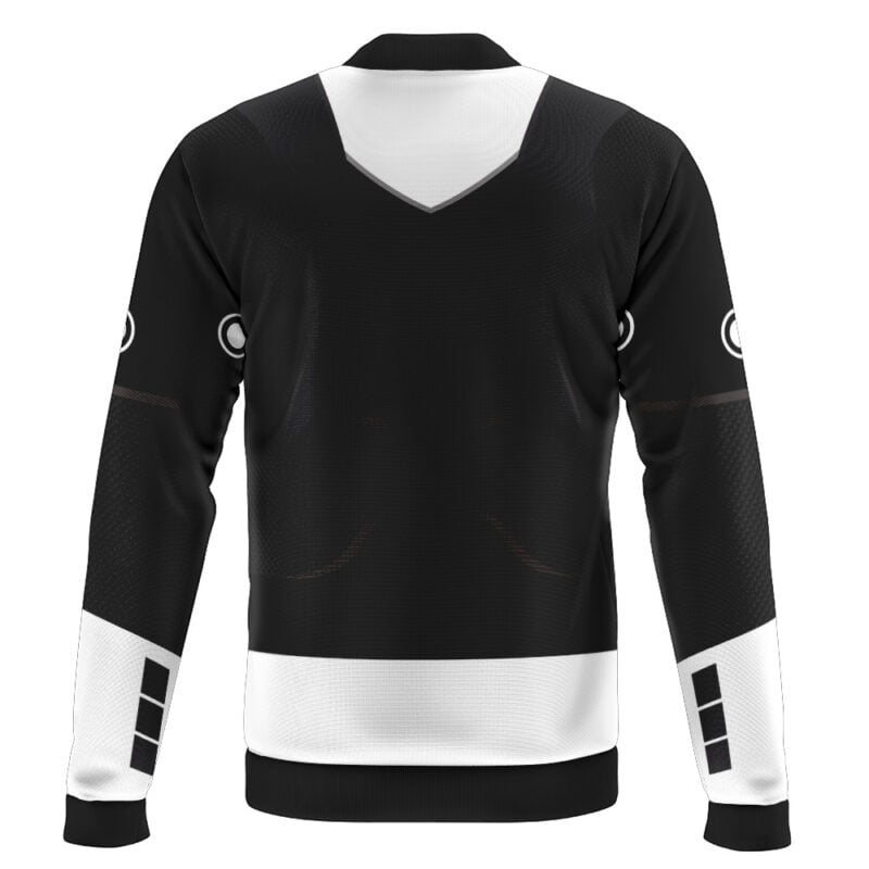 Black Psycho Ranger Casual Bomber Jacket - Image 2