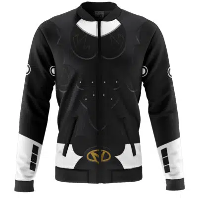 Black Psycho Ranger Casual Bomber Jacket