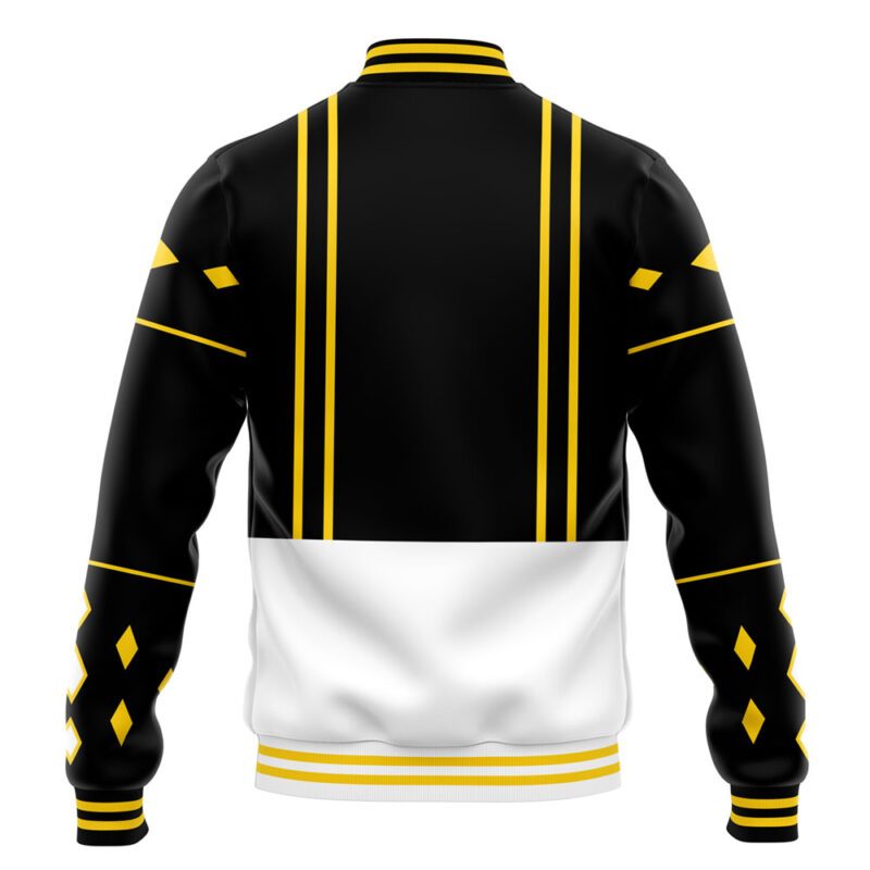 Black Ranger Ninjetti Power Rangers Varsity Jacket - Image 4