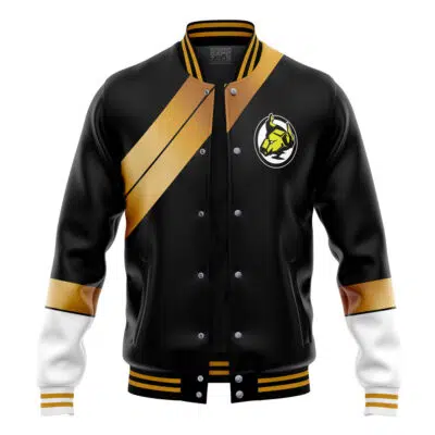 Black Ranger Wild Force Power Rangers Varsity Jacket