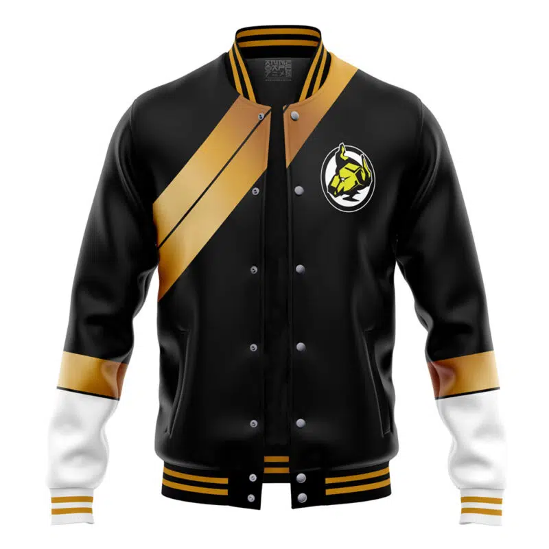 Black Ranger Wild Force Power Rangers Varsity Jacket