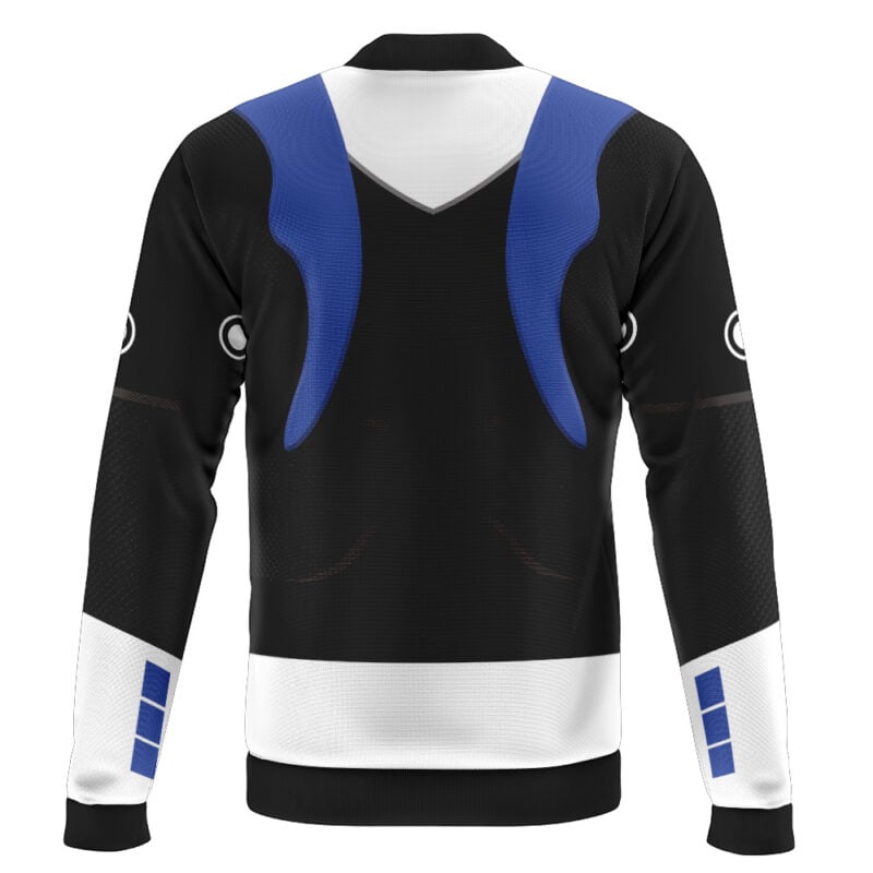 Blue Psycho Ranger Casual Bomber Jacket - Image 2