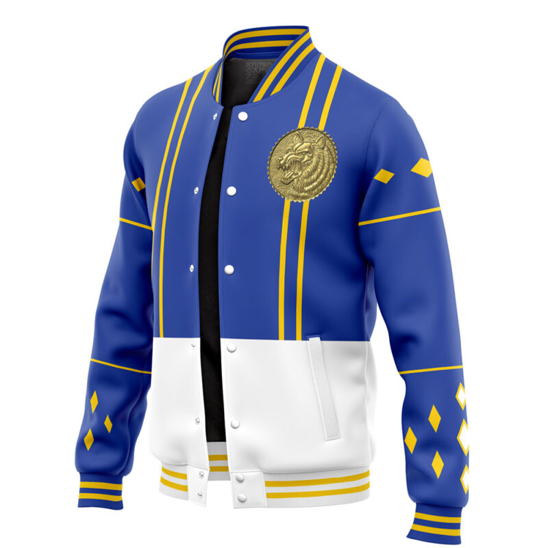 Blue Ranger Ninjetti Power Rangers Varsity Jacket - Image 3