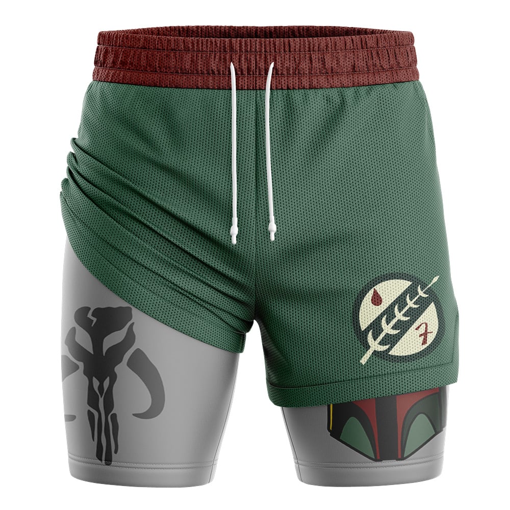 Boba Fett Star Wars 2-in-1 Performance Shorts - Image 3