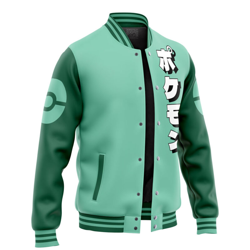 Bulbasaur Face Pokemon Varsity Jacket - Image 2
