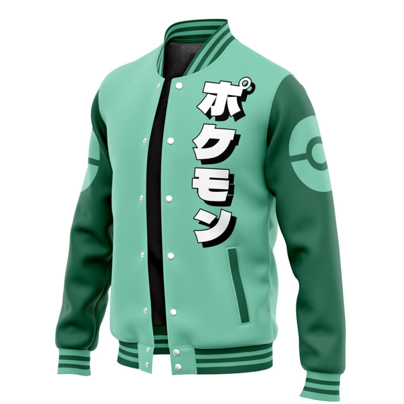 Bulbasaur Face Pokemon Varsity Jacket - Image 3