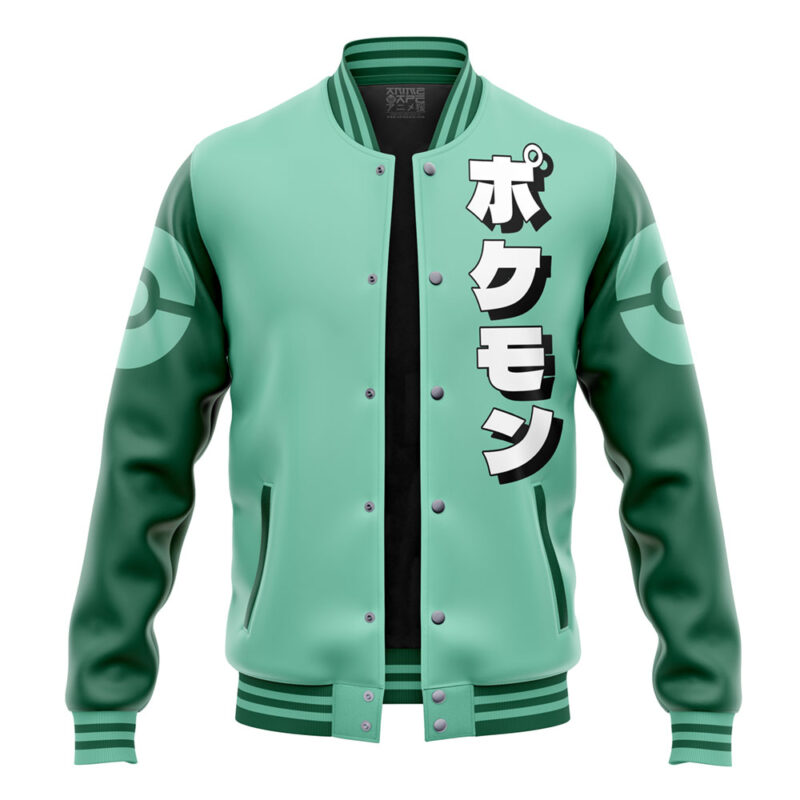Bulbasaur Face Pokemon Varsity Jacket - Image 4