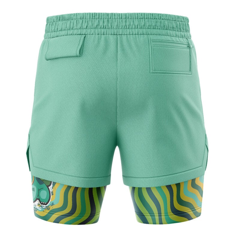 Bulbasaur Trippy Pokemon 2-in-1 Performance Shorts - Image 3