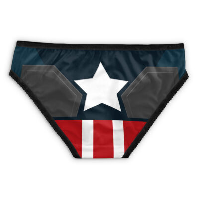 Women’s underwear inspired by Deadpool, featuring a superhero motif with bold details and comic book style, named "Deadpool Marvel Panties (Copy).