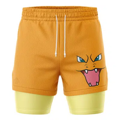 Charizard Face Pokemon 2-in-1 Performance Shorts