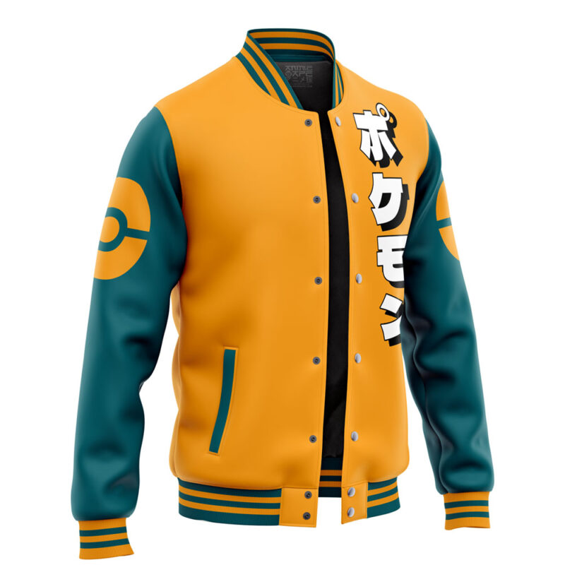 Charizard Face Pokemon Varsity Jacket - Image 2