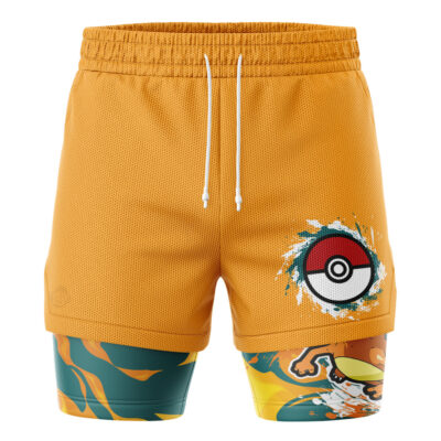 Charizard Trippy Pokemon 2-in-1 Performance Shorts