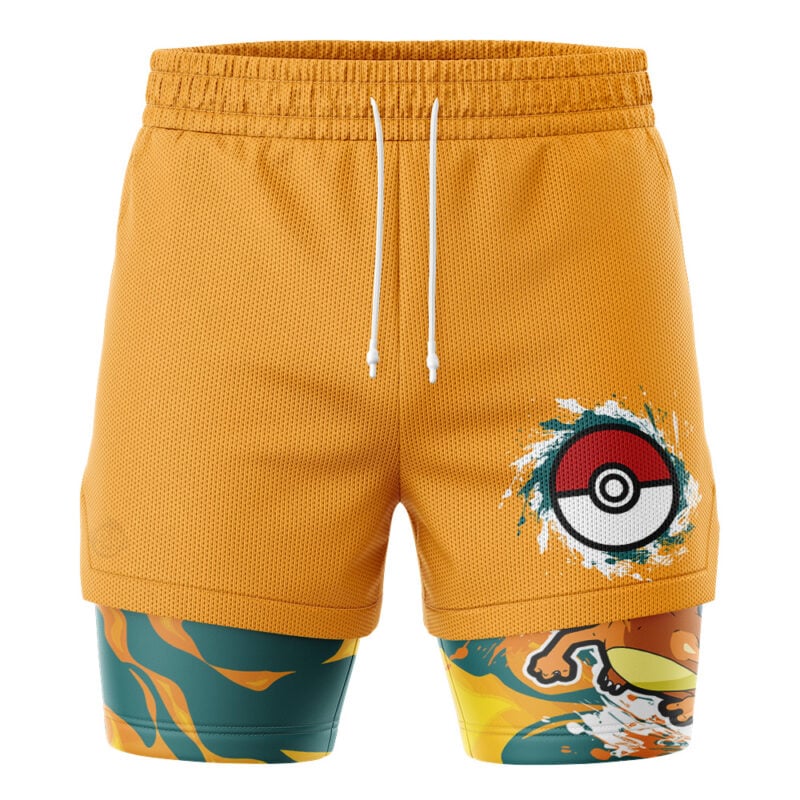 Charizard Trippy Pokemon 2-in-1 Performance Shorts