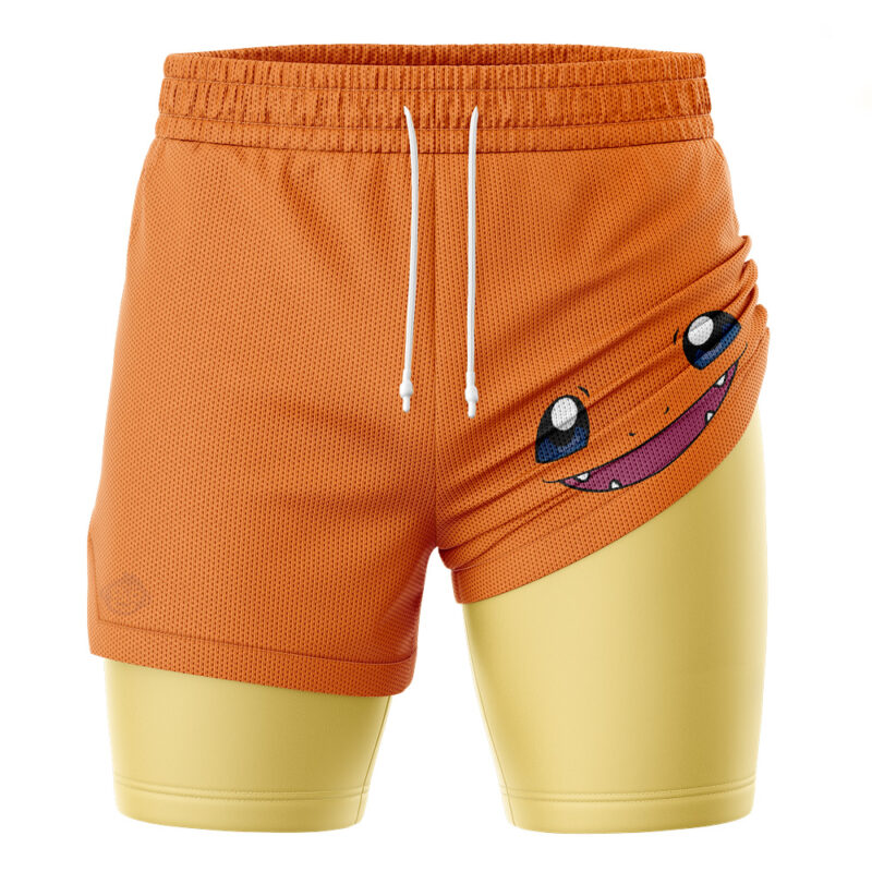 Charmander Face Pokemon 2-in-1 Performance Shorts - Image 3