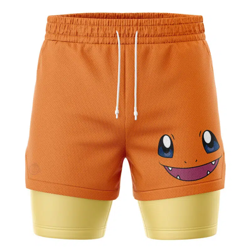 Charmander Face Pokemon 2-in-1 Performance Shorts