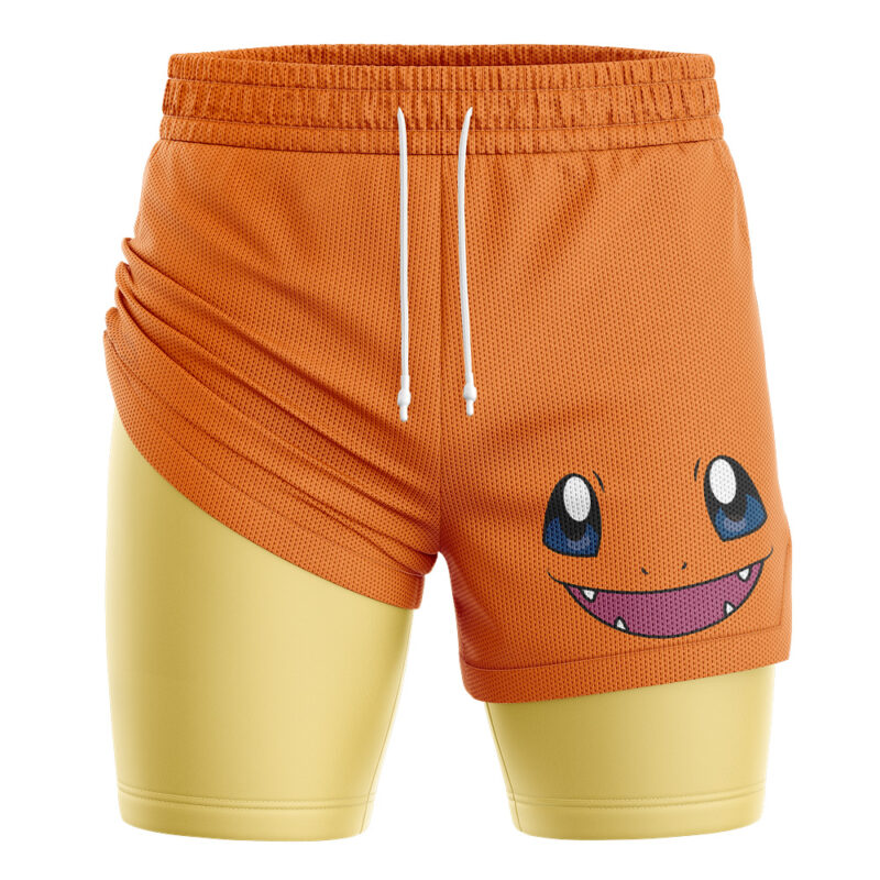 Charmander Face Pokemon 2-in-1 Performance Shorts - Image 2