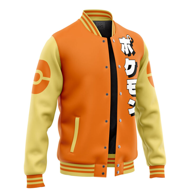 Charmander Face Pokemon Varsity Jacket - Image 2