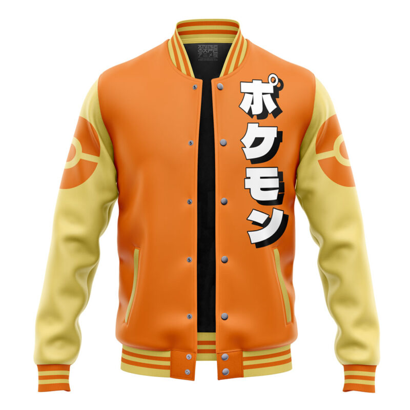 Charmander Face Pokemon Varsity Jacket - Image 4