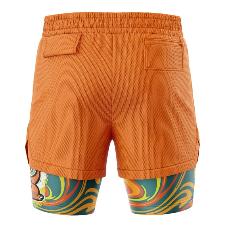 Charmander Trippy Pokemon 2-in-1 Performance Shorts - Image 4