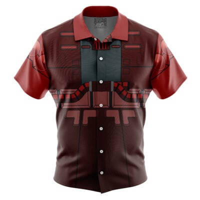 Char's Zaku II Mobile Suit 0079 Gundam Button Up Hawaiian Shirt