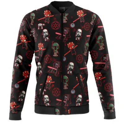 Chibi Sith Pattern Star Wars Casual Bomber Jacket